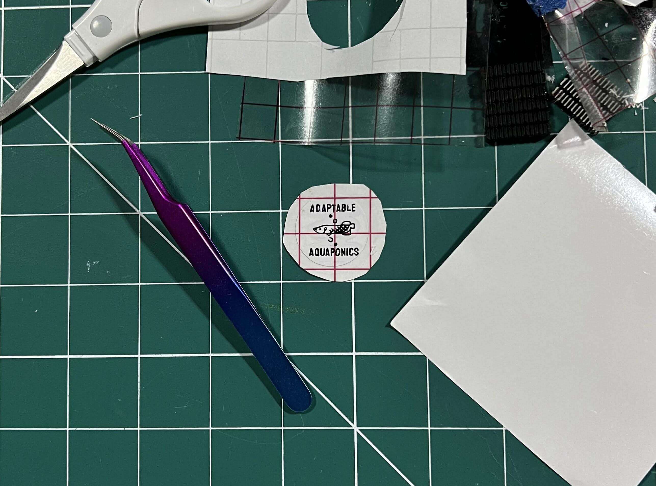Vinyl sticker for Adaptable Aquaponics logo