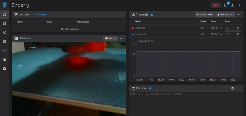 FluiddPi web server interface for Klipper