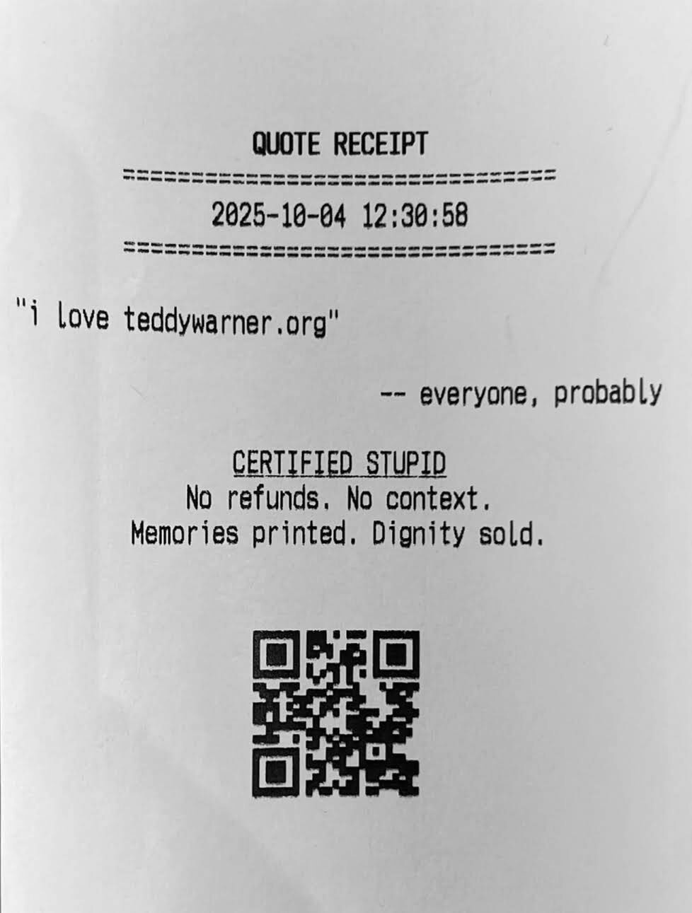 Quote Receipt 16