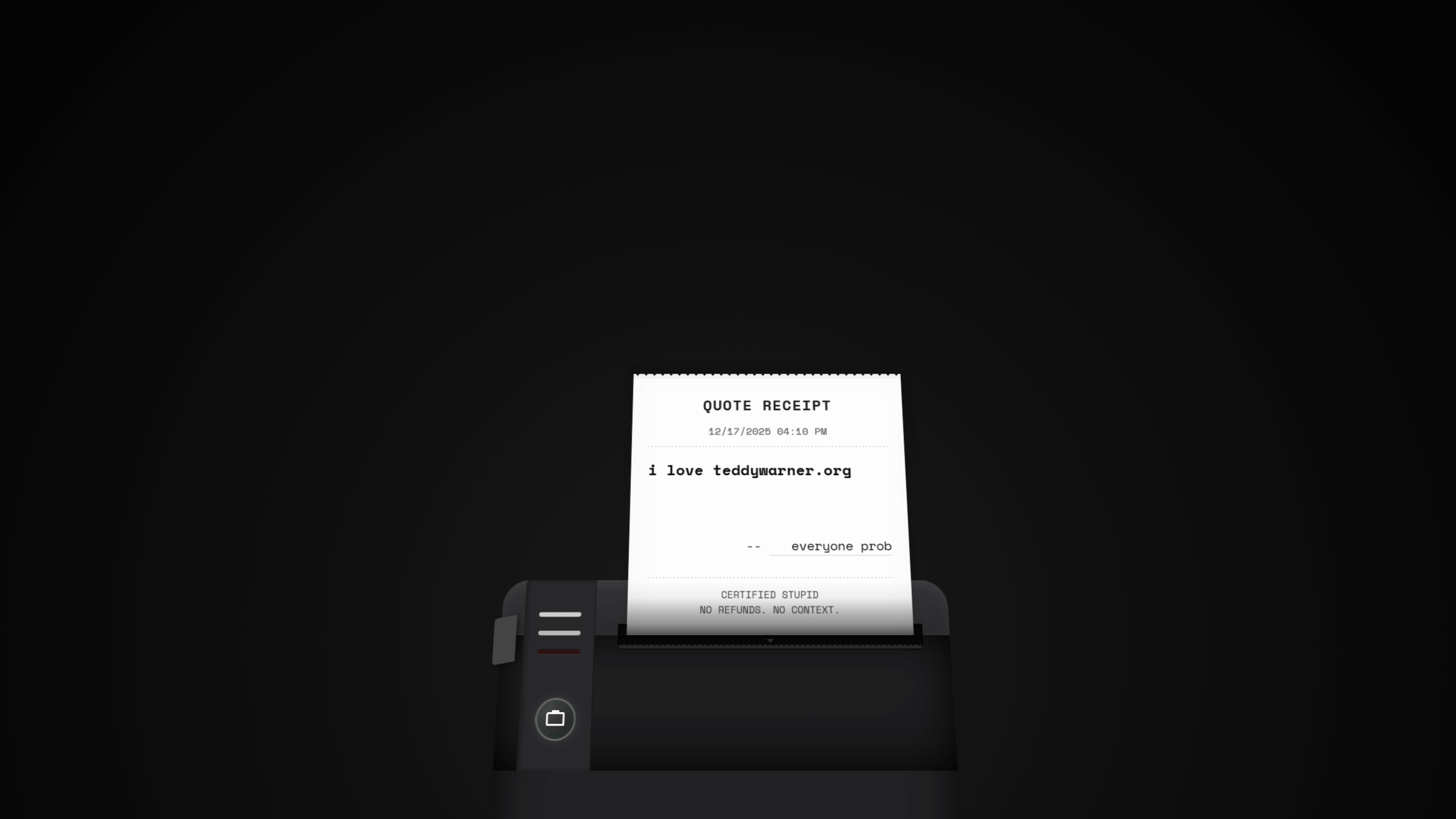 Quote Receipts project hero image